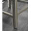 Tabouret de bar de patio en teck avec coussin Ennis-33441017-50960458