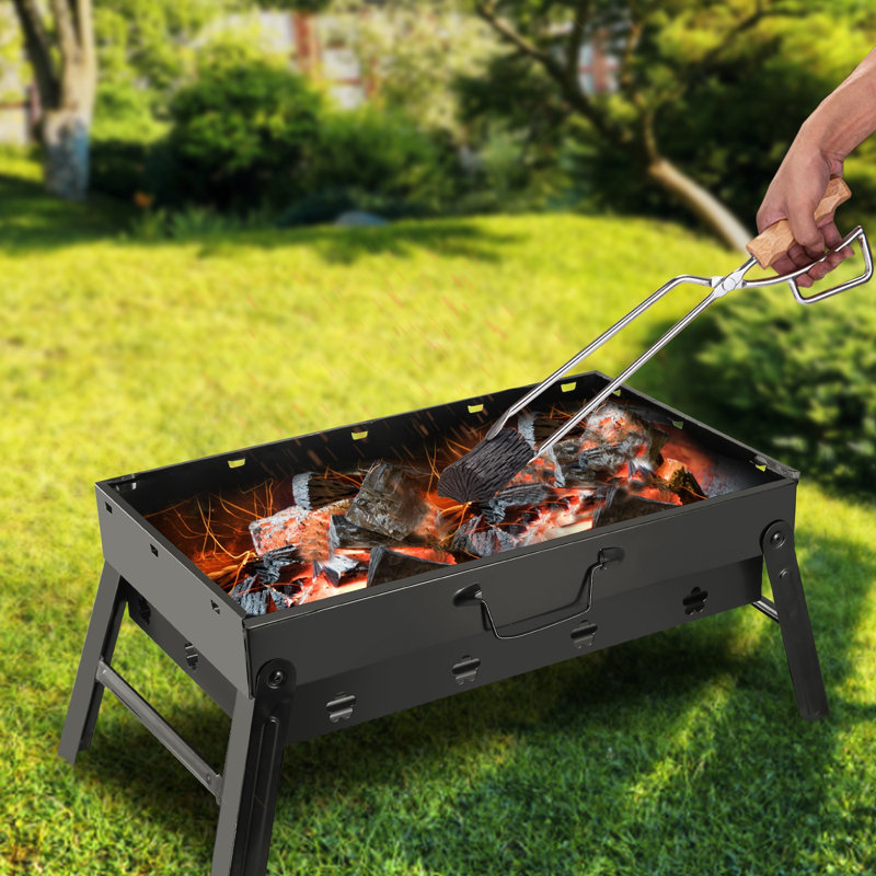 WICKEROAS 17.7'' W Disc Plate Charcoal Grill