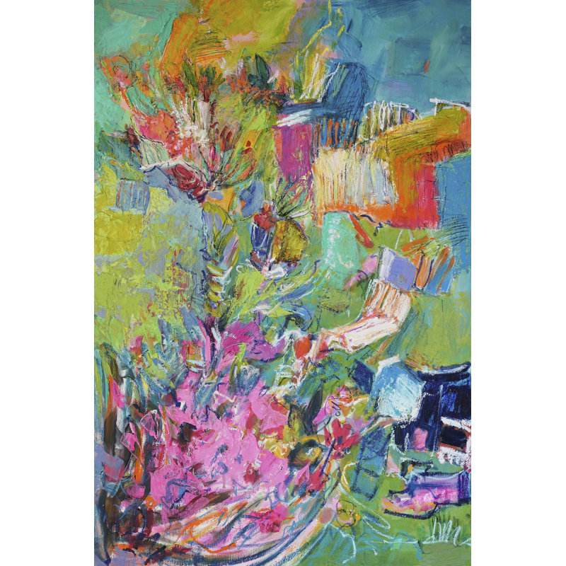 «Erki Knee Deep Floral on Canvas» par Dorothy Fagan, reproduction, L 12 po x H 18 po