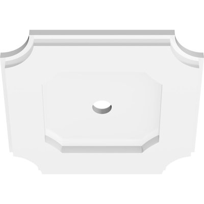 10"OD x 1"ID x 6"C x 1"P Locke Architectural Grade PVC Contemporary Ceiling Medallion