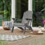Chaise Adirondack pliante en plastique avec dossier réglable Unicoi-1812206645
