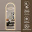 Miroir mural 65 po x 21 po à DEL pleine longueur, arche symétrique, bordure en verre givré, température à 3 couleurs à intensité variable, verre argenté sans cuivre, câblé ou à brancher