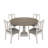 59"W Round 5-Pc Dining Table Set