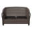 2-Person Polyethylene Wicker Outdoor Loveseat Sofa with Blue Cushions-528072492