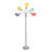Simple Designs 67" Contemporary Multi Head Medusa 5 Light Adjustable Gooseneck w/ Multicolored Shade