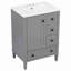 Meuble-lavabo moderne avec beaucoup de rangement-332704228