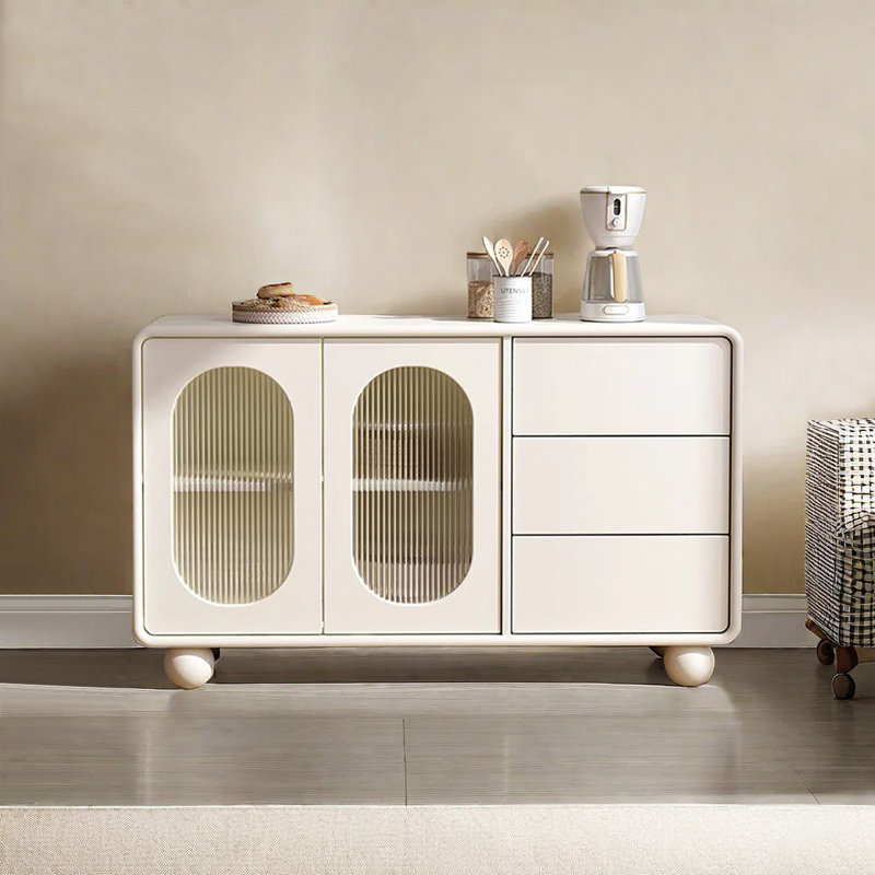 Buffet 55,1 po Frasher, Transparent / ivoire / blanc