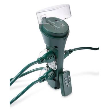 BN-LINK 24 Hour Outdoor Mechanical Timer 6 Ways Garden Power Stake