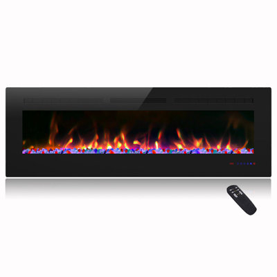 Powder Coated Electric Fireplace with 5100 BTU