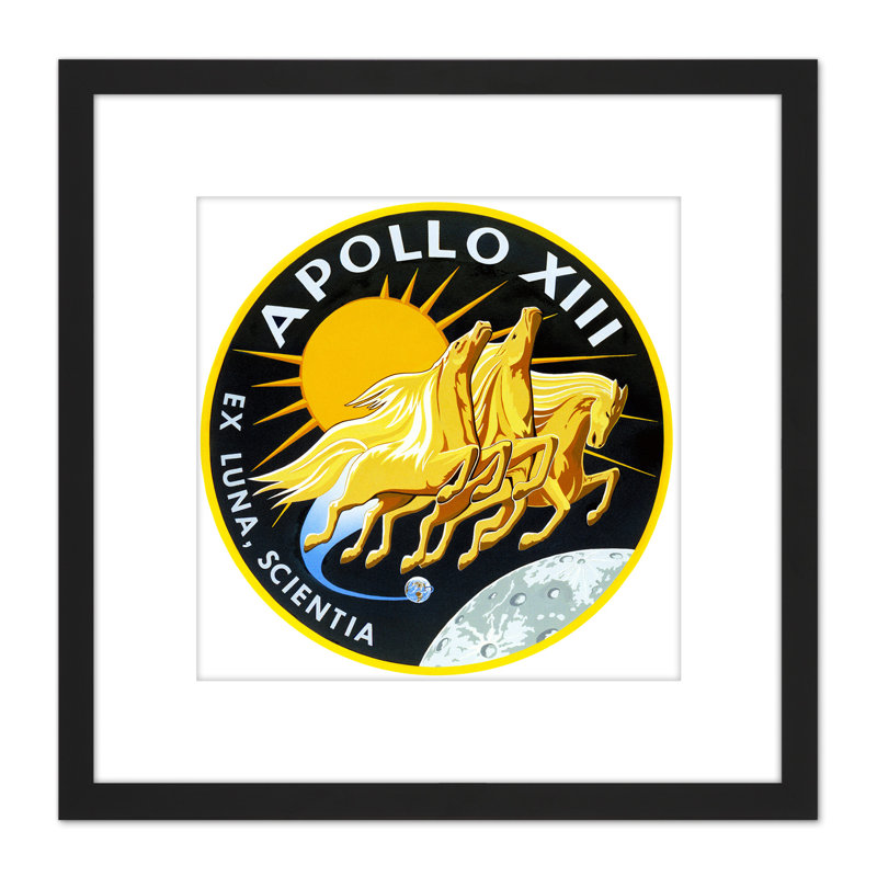 Space NASA Apollo 13 Mission Emblem Badge Patch - Single Picture Frame Print