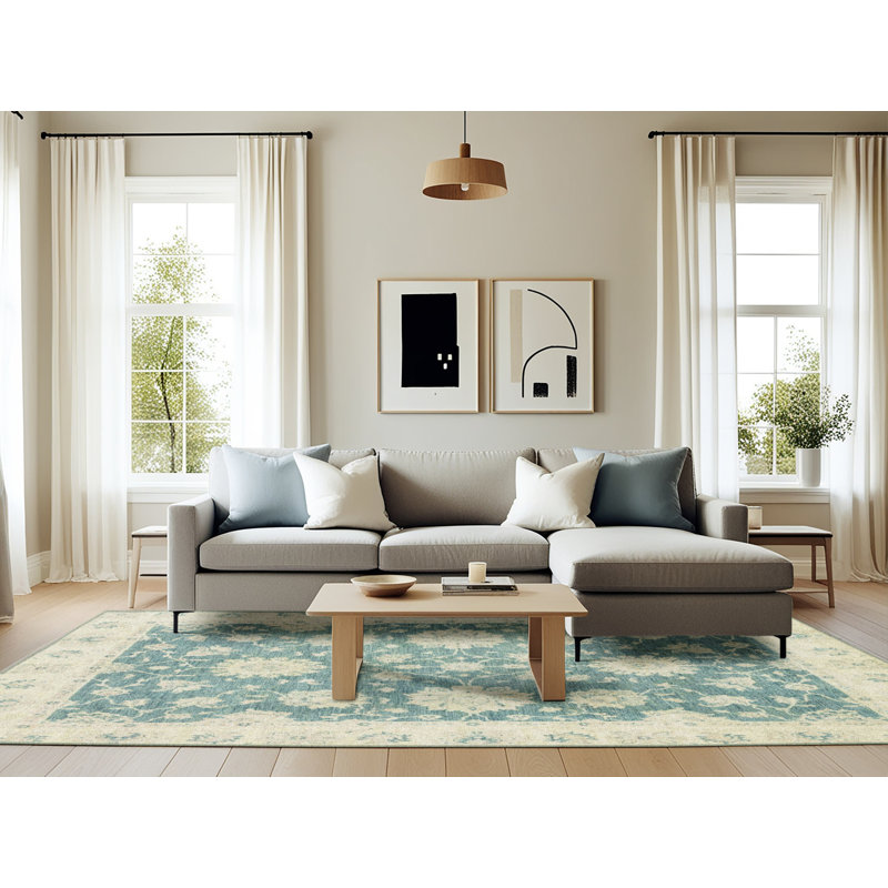 Tapis abstrait moderne 2614, Rectangle 6 pi x 9 pi