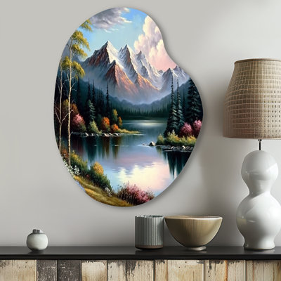 Guilhermina - Landscape Mountains Pear Shape Assymterical Metal Wall Art