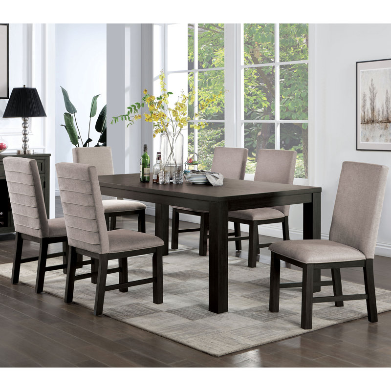 Fermina 7 - Piece Dining Set, 7 Pieces: Table, 6 Chairs