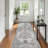 Washable Area Rugs - Large Rugs for Living Room Stain Resistant Carpet Vintage Rugs for Bedroom with Non Slip Backing Home Decor Floor Decoration Mat ( Grey)-264822890