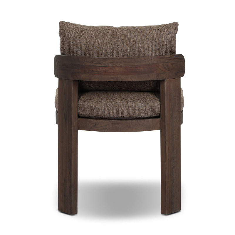 Jackson Outdoor Teak Dining Side Chair, Ellor Brown