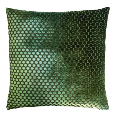 Dots Square Velvet Pillow Cover & Insert