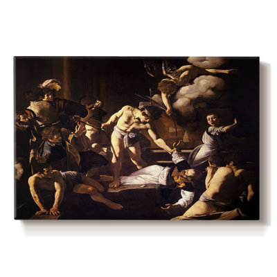 The Martyrdom of Saint Matthew-Caravaggio-Gallery Wrapped Canvas-c. 1599–1600