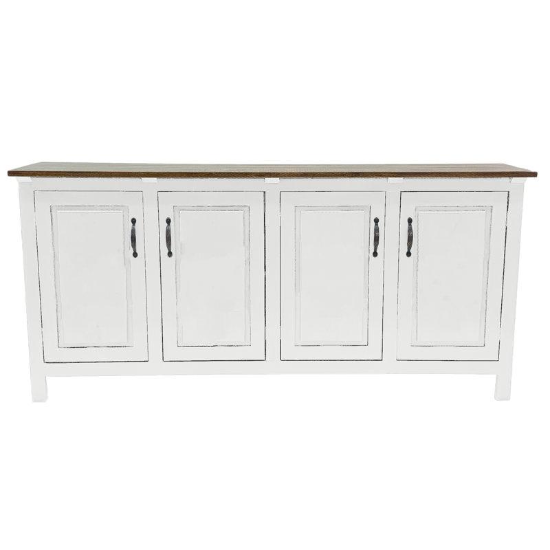 Buffet Modern, Blanc brillant, H 35 po x l 80 po x P 18 po
