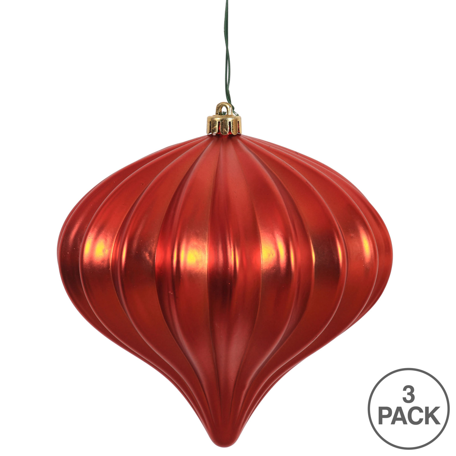 5.7" Onion Christmas Ornament UV, Red