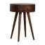 Table de chevet circulaire Nordic Chestnut