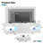 Kruszewski 60 inch  Glossy TV Stand Fits TV Up to 65 inch with Drawer and LED Light Stone Grain Media Console-1955815686