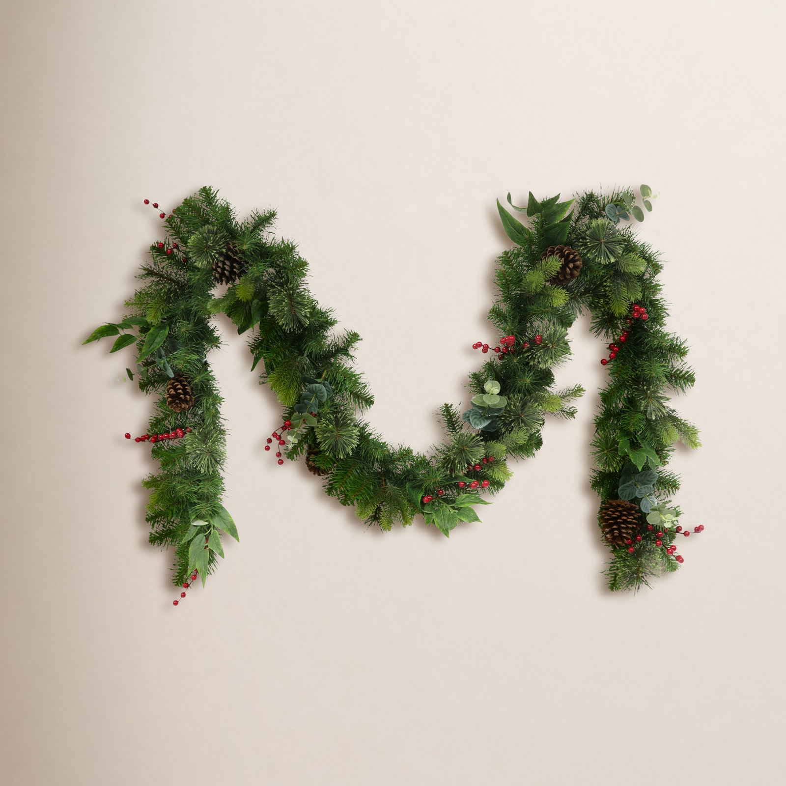108'' in. Faux Mixed Assortment Garland
