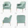 Cleo 26" Wide Contemporary Chair with Recessed Arms