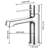 Single-Hole Single-handle Bathroom Faucet with Drain Assembly-87349302