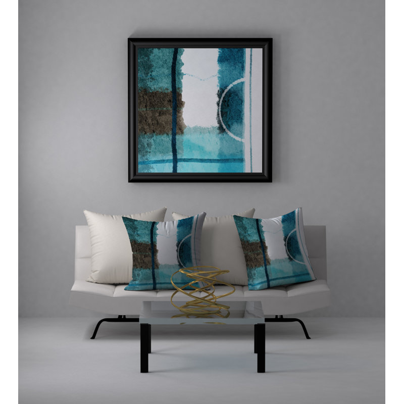 Coussin décoratif carré délicat impeccable, 24 po x 24 po