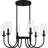 Amandah 6-Light Matte Black Chandelier
