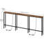Slim Console Table with 2 Charging Stations-779324859