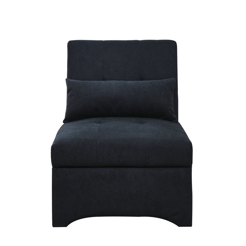 Flâneuse rembourrée, 100 % polyester noir