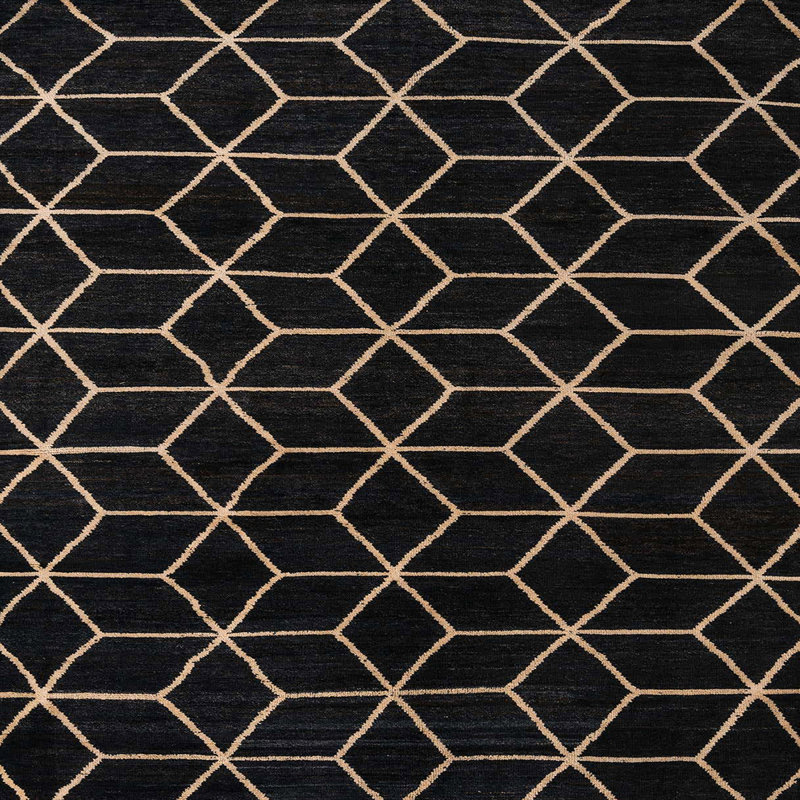 Tapis abstrait moderne 5070, Carré 4 pi