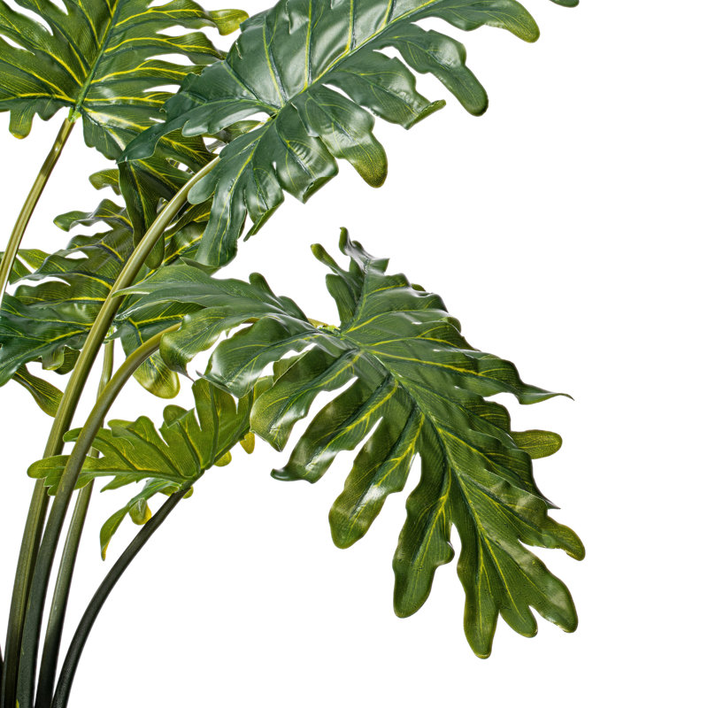 Grand buisson de Philodendron artificiel en pot, H 25 po x l 24 po x P 24 po