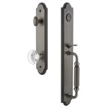 Handleset with Single Cylinder Deadbolt and Door Knob and Rosette