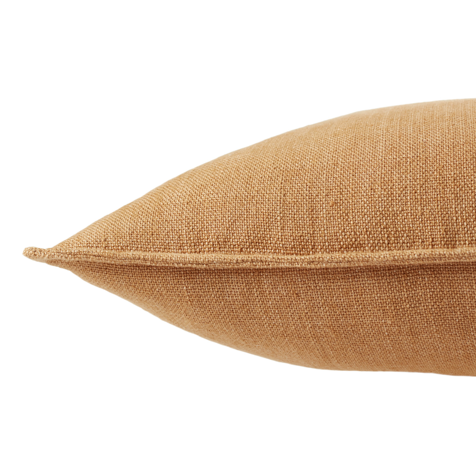 Burbank Linen Throw Pillow, Polyester/Polyfill, 22" x 22", Light Terracotta