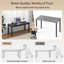 Grand bureau d'ordinateur, bureau d'ordinateur de jeu avec un design moderne, bureau d'ordinateur de bureau.-1162997069-1162035616