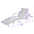 All-Weather Wicker Patio Chaise Lounge Set with Pull-Out Side Table and Adjustable Backrest-1140132655