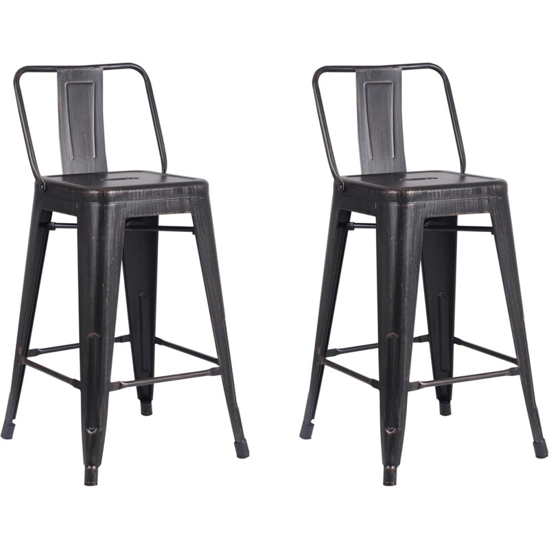 Tabourets de bar modernes et modernes, Noir