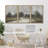 Natural Forest River Landscape Framed On Canvas 3 Pieces Print-91875252-91875250