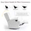 Upholstered 80 cm W Manual - Push Back Swivel Rock  Glider Recliner-1037485126