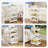 4-Tier Under Desk Mobile Utility Cart with Metal Storage Organizer-122723427