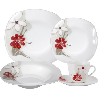 Porcelain China Dinnerware Set 20 Piece - Service for 4