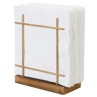 New Outdoor Camping Paper Towel Rack Napkin Solid Wood Multi