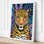 Bold Leopard Pop Art - Wrapped Canvas-145446835-145446838