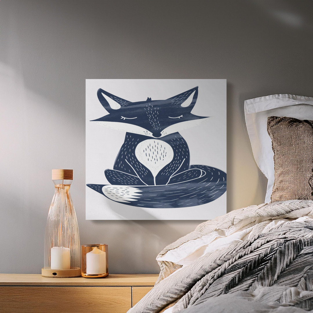 Woodland Fox Baby Room Canvas Print