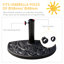 9kg Resin Free Standing Umbrella Base