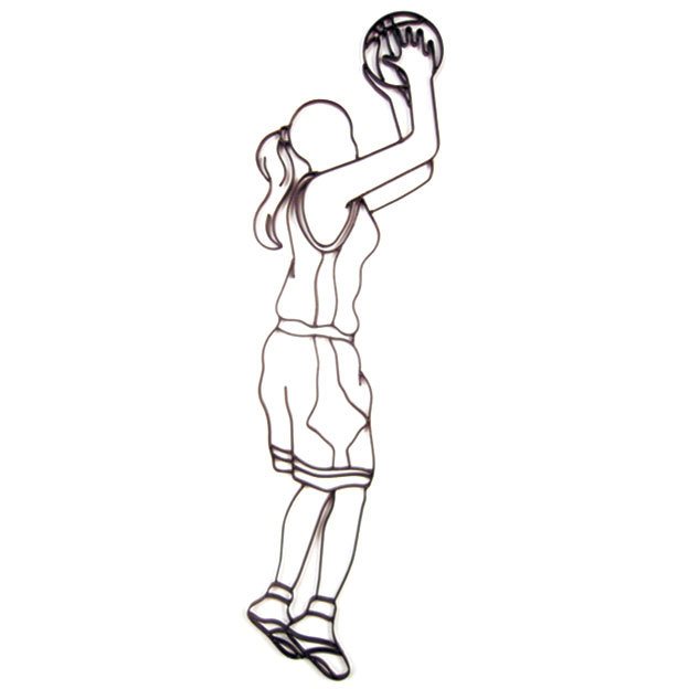 Décoration murale pour joueur à basket-ball féminin