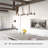River Mill 6 - Light Kitchen Island Linear Chandelier-74777670