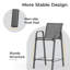 Ensemble de 2 tabourets de patio Cristel-576318097